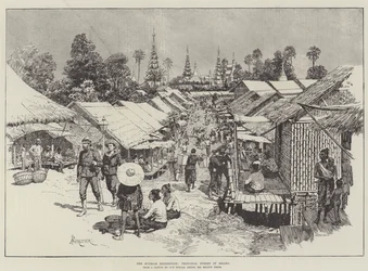 Die Burmah-Expedition, Hauptstraße in Bhamo